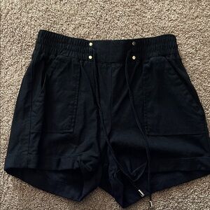 Ci Sono Black Women's Cargo Shorts